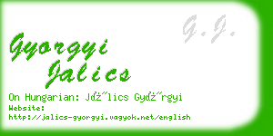 gyorgyi jalics business card